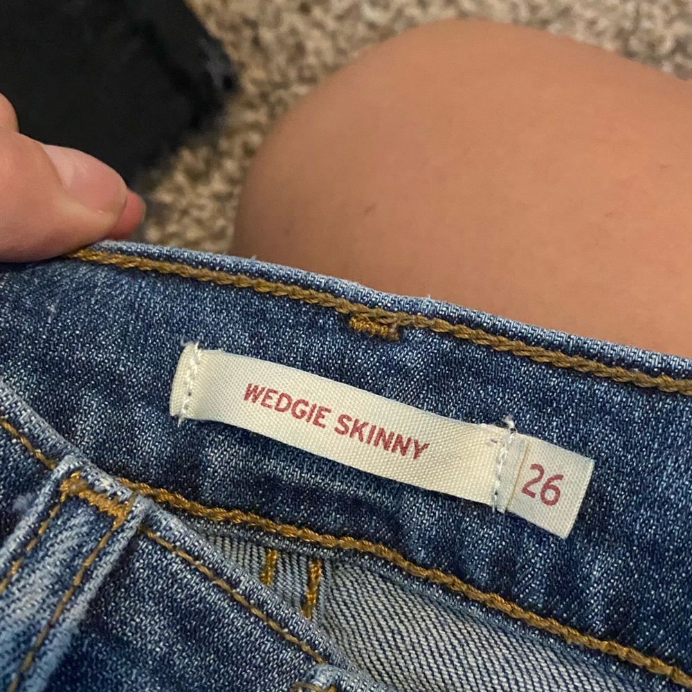 Levi wedgie skinny jeans